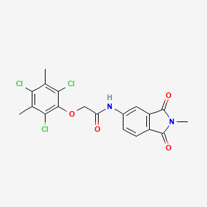 molecular formula C19H15Cl3N2O4 B5118415 N-(2-methyl-1,3-dioxo-2,3-dihydro-1H-isoindol-5-yl)-2-(2,4,6-trichloro-3,5-dimethylphenoxy)acetamide 