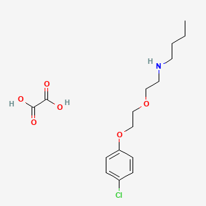 molecular formula C16H24ClNO6 B5118434 N-{2-[2-(4-chlorophenoxy)ethoxy]ethyl}-1-butanamine oxalate 