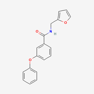 molecular formula C18H15NO3 B5118443 N-(2-furylmethyl)-3-phenoxybenzamide 