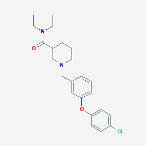 1-[3-(4-chlorophenoxy)benzyl]-N,N-diethyl-3-piperidinecarboxamide