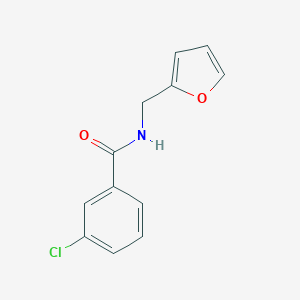 molecular formula C12H10ClNO2 B511847 3-chloro-N-(2-furylmethyl)benzamide CAS No. 303991-71-1