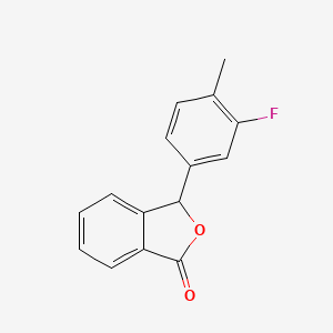 molecular formula C15H11FO2 B5118480 3-(3-fluoro-4-methylphenyl)-2-benzofuran-1(3H)-one 