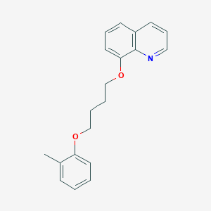 molecular formula C20H21NO2 B5118518 8-[4-(2-methylphenoxy)butoxy]quinoline 