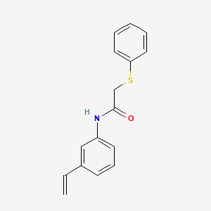 molecular formula C16H15NOS B5118562 2-(phenylthio)-N-(3-vinylphenyl)acetamide 