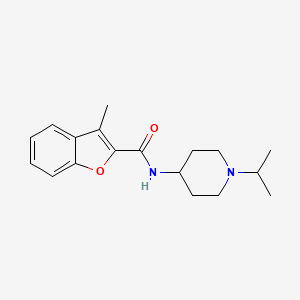 molecular formula C18H24N2O2 B5118606 N-(1-isopropyl-4-piperidinyl)-3-methyl-1-benzofuran-2-carboxamide 