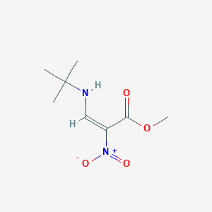 molecular formula C8H14N2O4 B5118652 methyl 3-(tert-butylamino)-2-nitroacrylate 