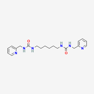 molecular formula C20H28N6O2 B5118663 N,N''-1,6-hexanediylbis[N'-(2-pyridinylmethyl)urea] 