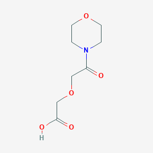 molecular formula C8H13NO5 B511871 [2-(4-吗啉基)-2-氧代乙氧基]乙酸 CAS No. 768290-28-4