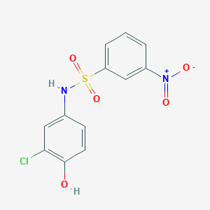 molecular formula C12H9ClN2O5S B5118726 N-(3-chloro-4-hydroxyphenyl)-3-nitrobenzenesulfonamide 