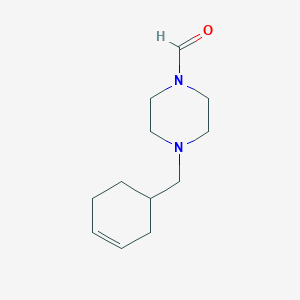 molecular formula C12H20N2O B5118732 4-(3-cyclohexen-1-ylmethyl)-1-piperazinecarbaldehyde 