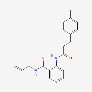 molecular formula C20H22N2O2 B5118733 N-allyl-2-{[3-(4-methylphenyl)propanoyl]amino}benzamide 