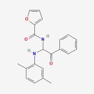 molecular formula C21H20N2O3 B5118734 N-{1-[(2,5-dimethylphenyl)amino]-2-oxo-2-phenylethyl}-2-furamide 