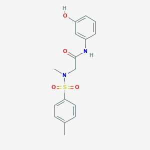 molecular formula C16H18N2O4S B5118745 N~1~-(3-hydroxyphenyl)-N~2~-methyl-N~2~-[(4-methylphenyl)sulfonyl]glycinamide 