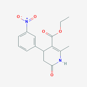 molecular formula C15H16N2O5 B5118789 ethyl 2-methyl-4-(3-nitrophenyl)-6-oxo-1,4,5,6-tetrahydro-3-pyridinecarboxylate CAS No. 176383-20-3