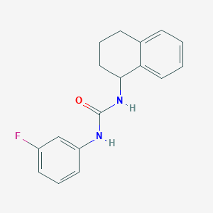 molecular formula C17H17FN2O B5118850 N-(3-fluorophenyl)-N'-(1,2,3,4-tetrahydro-1-naphthalenyl)urea 