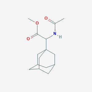molecular formula C15H23NO3 B5118858 methyl (acetylamino)(1-adamantyl)acetate 