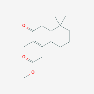 molecular formula C17H26O3 B5118868 methyl (2,5,5,8a-tetramethyl-3-oxo-3,4,4a,5,6,7,8,8a-octahydro-1-naphthalenyl)acetate 