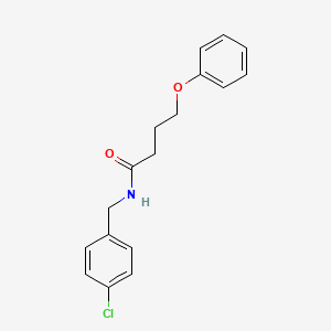 molecular formula C17H18ClNO2 B5118869 N-(4-chlorobenzyl)-4-phenoxybutanamide 