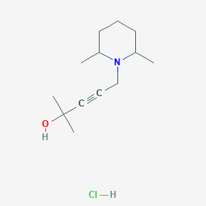 5-(2,6-dimethyl-1-piperidinyl)-2-methyl-3-pentyn-2-ol hydrochloride