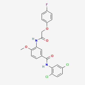 molecular formula C22H17Cl2FN2O4 B5118898 N-(2,5-dichlorophenyl)-3-{[(4-fluorophenoxy)acetyl]amino}-4-methoxybenzamide 