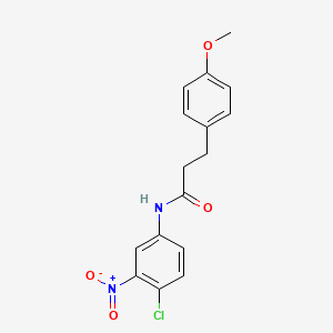 molecular formula C16H15ClN2O4 B5118924 N-(4-chloro-3-nitrophenyl)-3-(4-methoxyphenyl)propanamide 