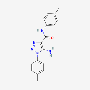 5-amino-N,1-bis(4-methylphenyl)-1H-1,2,3-triazole-4-carboxamide