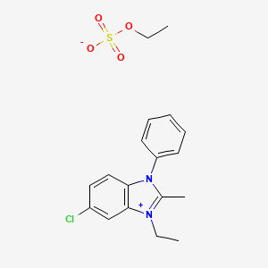 5-chloro-3-ethyl-2-methyl-1-phenyl-1H-3,1-benzimidazol-3-ium ethyl sulfate