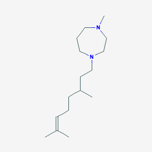 molecular formula C16H32N2 B5119057 1-(3,7-dimethyl-6-octen-1-yl)-4-methyl-1,4-diazepane 