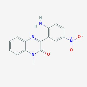 molecular formula C15H12N4O3 B5119098 3-(2-氨基-5-硝基苯基)-1-甲基-2(1H)-喹喔啉酮 