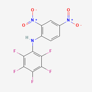 molecular formula C12H4F5N3O4 B5119102 (2,4-dinitrophenyl)(pentafluorophenyl)amine 