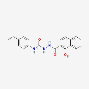 N-(4-ethylphenyl)-2-(1-hydroxy-2-naphthoyl)hydrazinecarboxamide