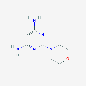 molecular formula C8H13N5O B051192 2-(4-吗啉基)-4,6-嘧啶二胺 CAS No. 122324-16-7