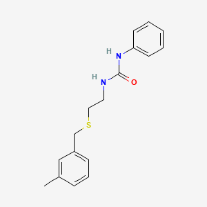 N-{2-[(3-methylbenzyl)thio]ethyl}-N'-phenylurea