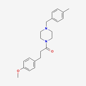 1-[3-(4-methoxyphenyl)propanoyl]-4-(4-methylbenzyl)piperazine