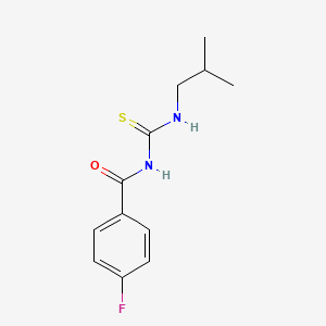 molecular formula C12H15FN2OS B5119249 4-fluoro-N-[(isobutylamino)carbonothioyl]benzamide 