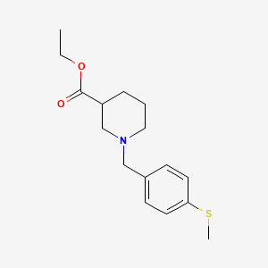molecular formula C16H23NO2S B5119270 ethyl 1-[4-(methylthio)benzyl]-3-piperidinecarboxylate 