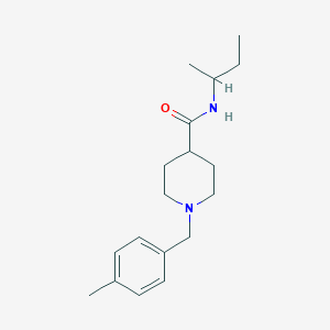 molecular formula C18H28N2O B5119277 N-(sec-butyl)-1-(4-methylbenzyl)-4-piperidinecarboxamide 