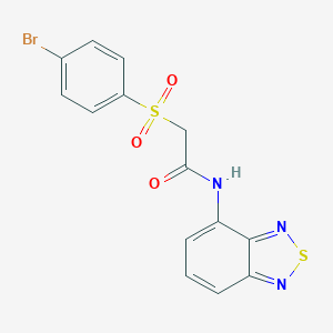 N-(2,1,3-benzothiadiazol-4-yl)-2-[(4-bromophenyl)sulfonyl]acetamide