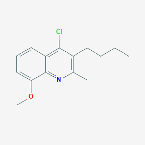 molecular formula C15H18ClNO B5119301 3-butyl-4-chloro-8-methoxy-2-methylquinoline 