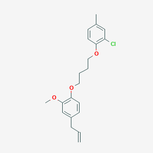 molecular formula C21H25ClO3 B5119307 4-allyl-1-[4-(2-chloro-4-methylphenoxy)butoxy]-2-methoxybenzene 
