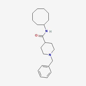 molecular formula C21H32N2O B5119314 1-benzyl-N-cyclooctyl-4-piperidinecarboxamide 