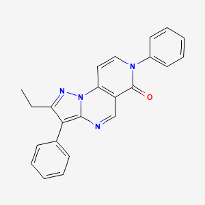 molecular formula C23H18N4O B5119318 2-ethyl-3,7-diphenylpyrazolo[1,5-a]pyrido[3,4-e]pyrimidin-6(7H)-one 