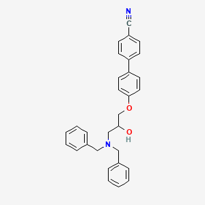 molecular formula C30H28N2O2 B5119342 4'-[3-(dibenzylamino)-2-hydroxypropoxy]-4-biphenylcarbonitrile 