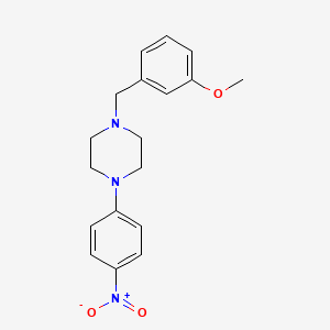 molecular formula C18H21N3O3 B5119354 1-(3-methoxybenzyl)-4-(4-nitrophenyl)piperazine 