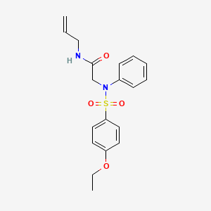 molecular formula C19H22N2O4S B5119446 N~1~-allyl-N~2~-[(4-ethoxyphenyl)sulfonyl]-N~2~-phenylglycinamide 