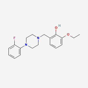 molecular formula C19H23FN2O2 B5119467 2-ethoxy-6-{[4-(2-fluorophenyl)-1-piperazinyl]methyl}phenol 