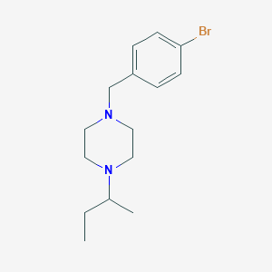 molecular formula C15H23BrN2 B5119539 1-(4-bromobenzyl)-4-sec-butylpiperazine 