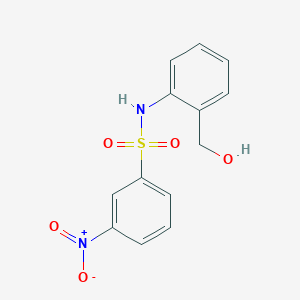 molecular formula C13H12N2O5S B5119582 N-[2-(hydroxymethyl)phenyl]-3-nitrobenzenesulfonamide 