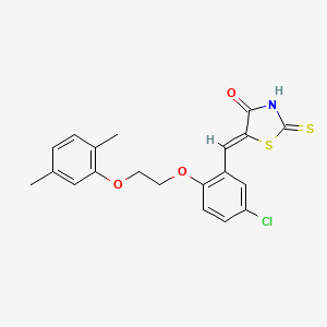 5-{5-chloro-2-[2-(2,5-dimethylphenoxy)ethoxy]benzylidene}-2-thioxo-1,3-thiazolidin-4-one