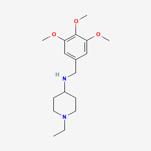 molecular formula C17H28N2O3 B5119625 1-ethyl-N-(3,4,5-trimethoxybenzyl)-4-piperidinamine 